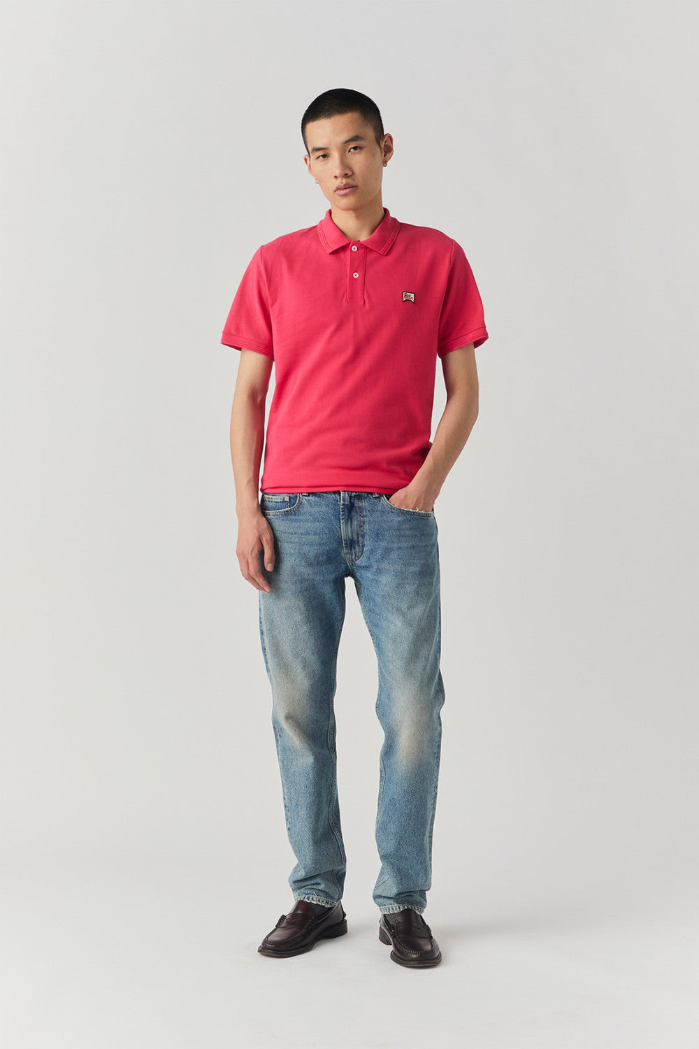 Polo in piquet con logo