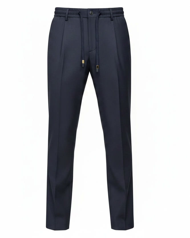 Pantalone con laccetti Daniele Alessandrini blu