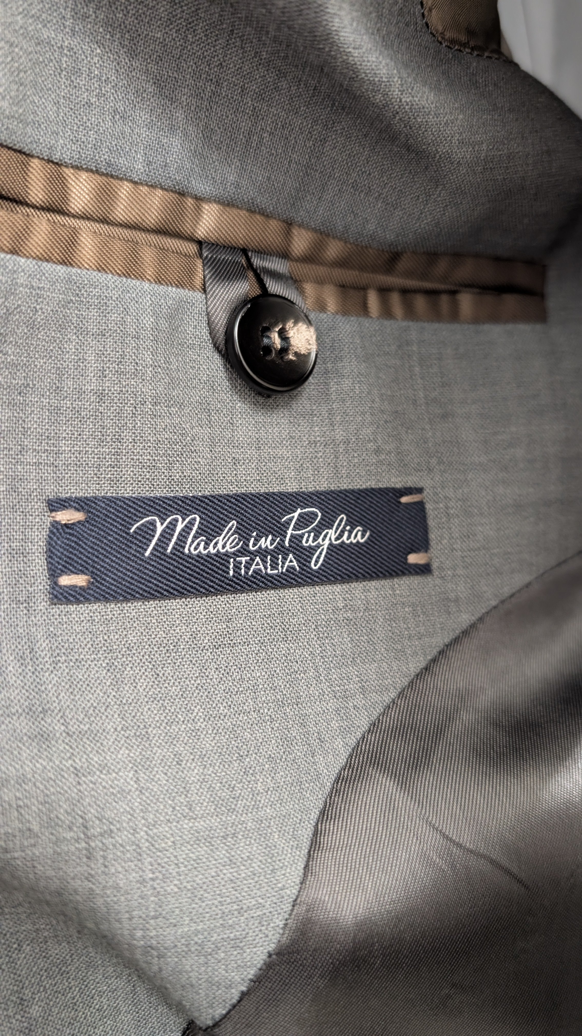 Abito doppiopetto grigio simbols