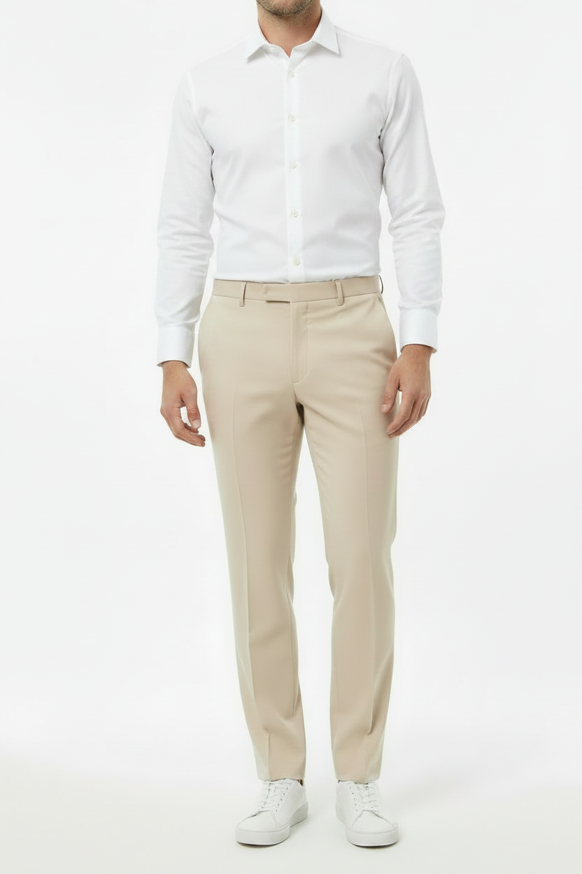 Abito slim misto viscosa stretch