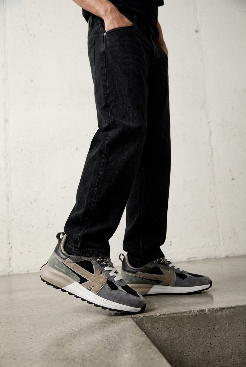 Sneakers Vancouver Multi Suede Black