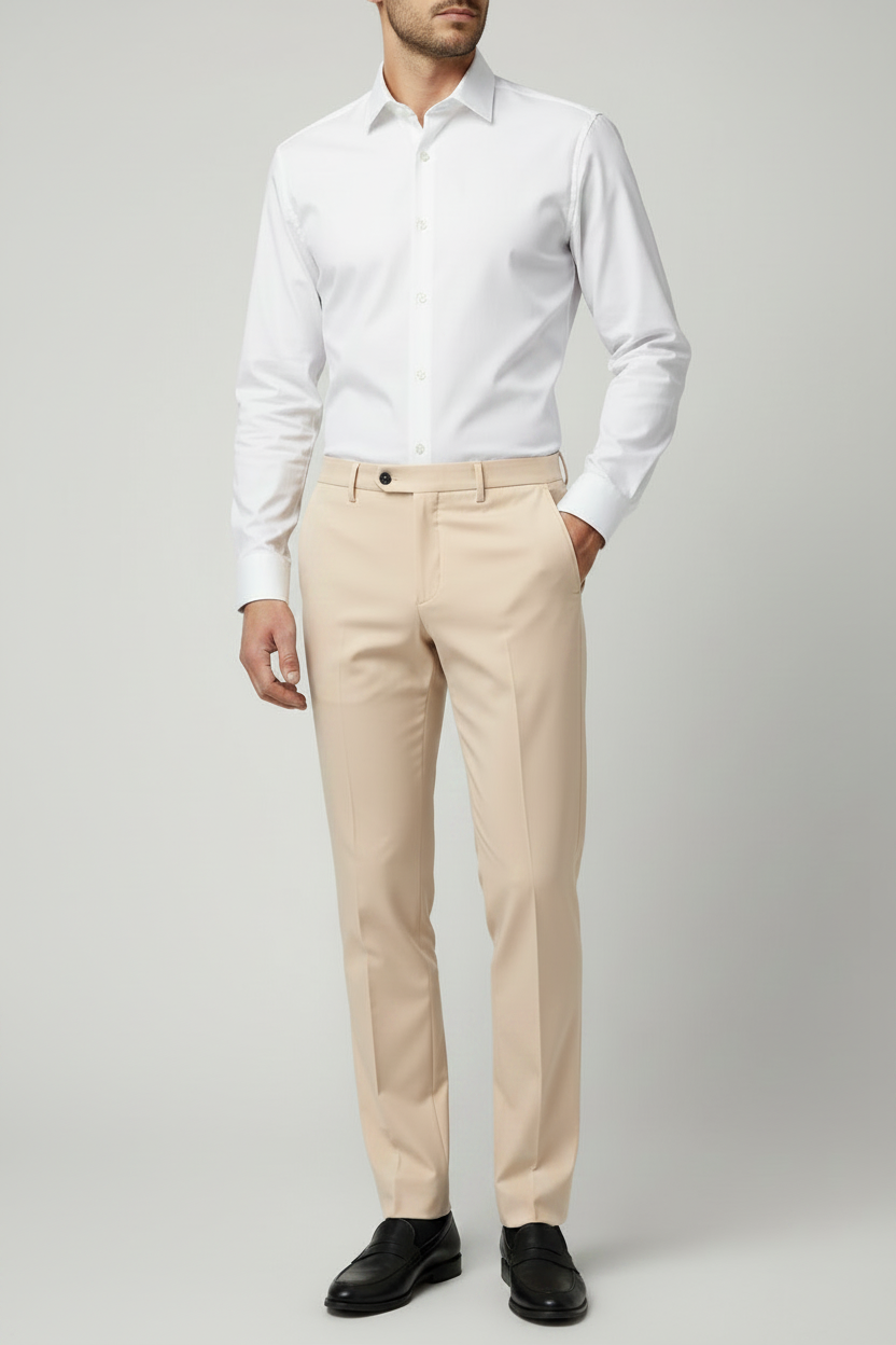 Abito slim misto viscosa stretch