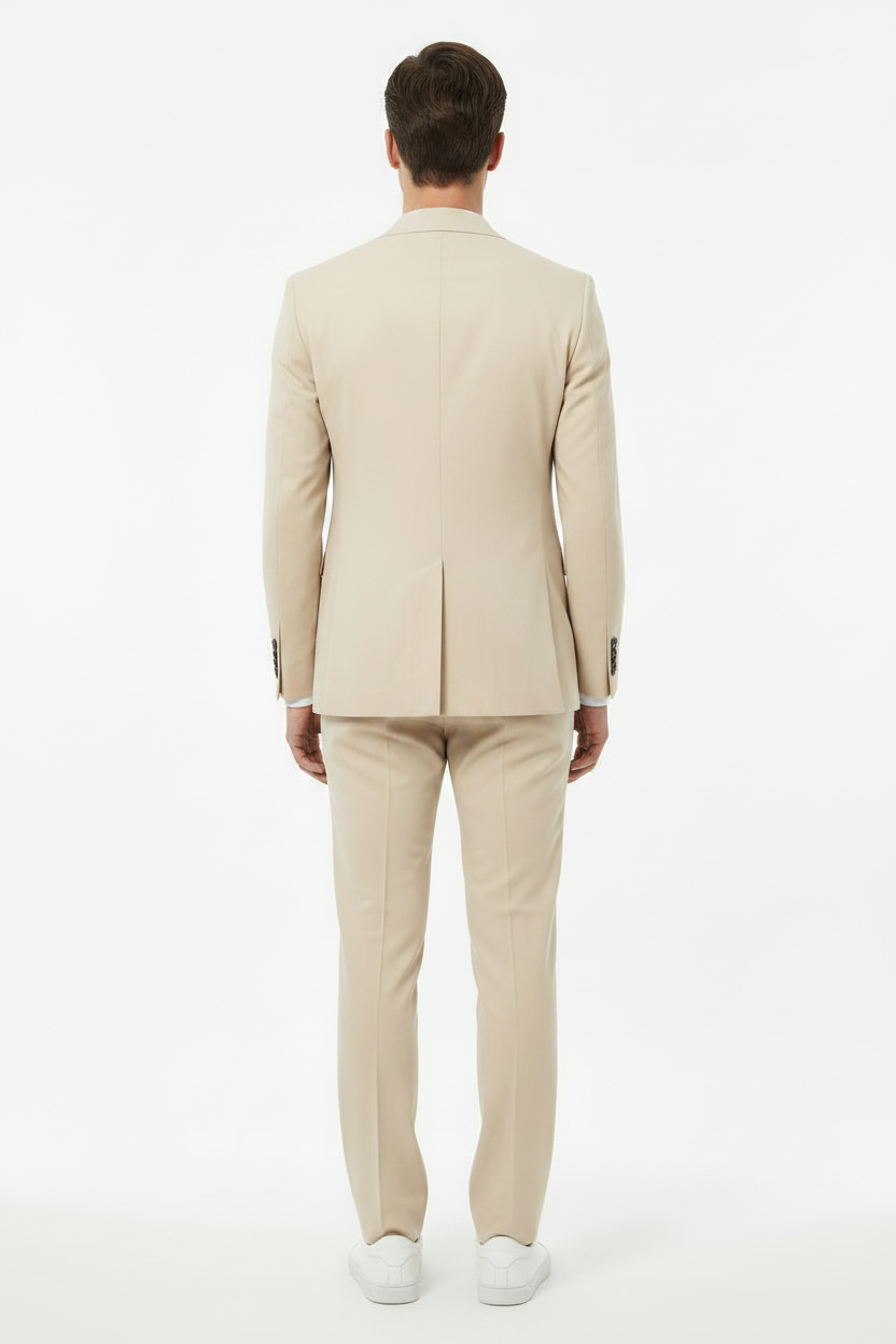 Abito slim misto viscosa stretch