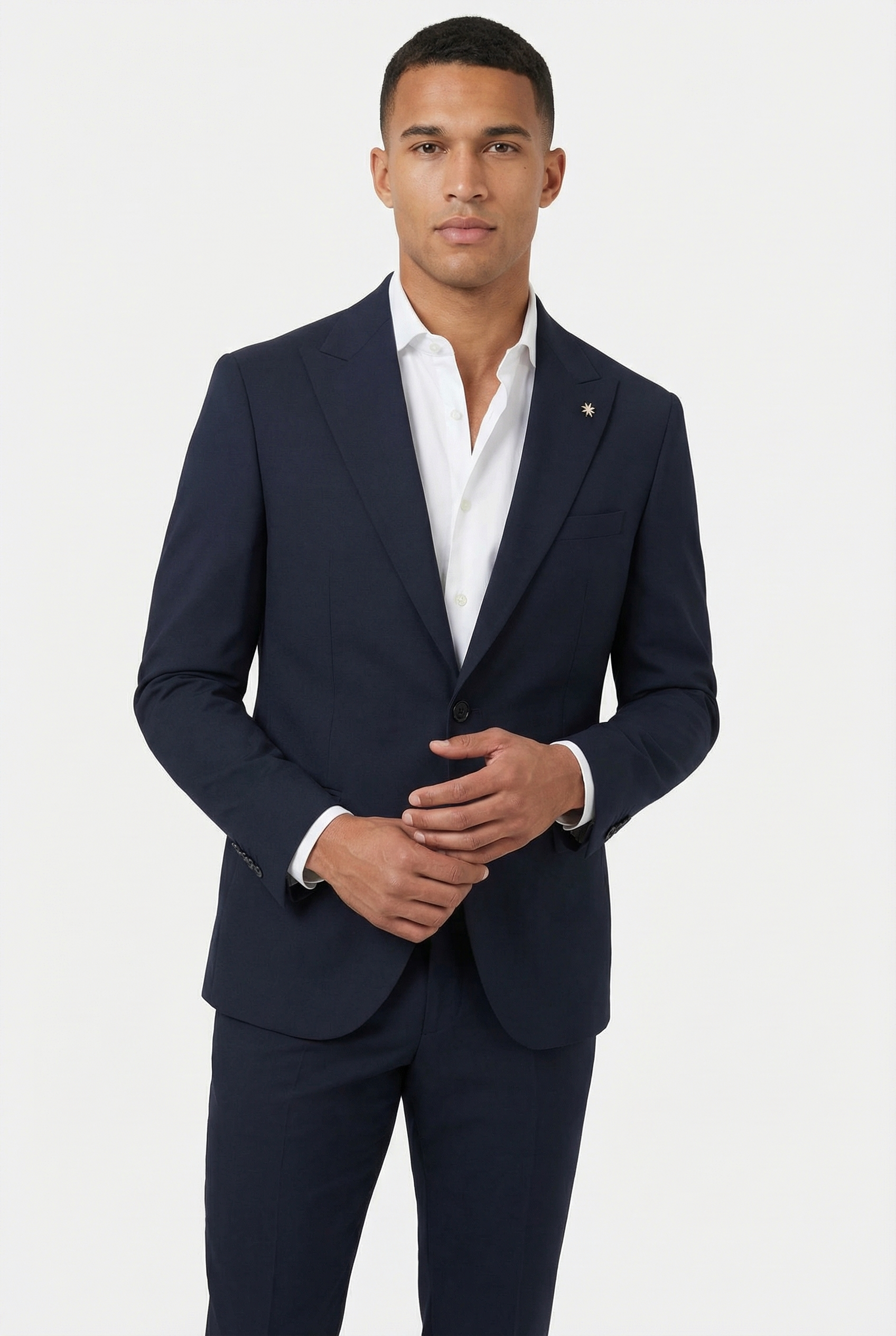 Abito Manuel Ritz Rever a Lancia Drop 8 blu