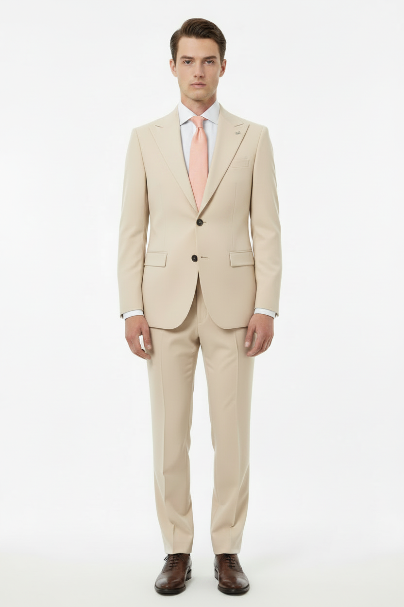 Abito slim misto viscosa stretch