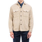 Overshirt velluto roccia beige