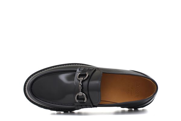 Mocassino in pelle con fibbia