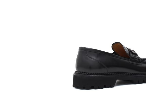 Mocassino in pelle con fibbia
