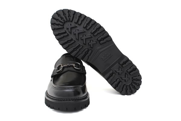 Mocassino in pelle con fibbia