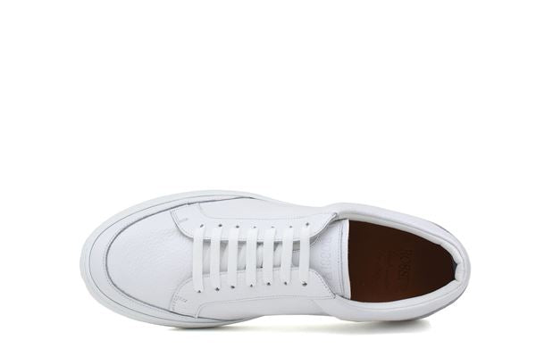 Sneakers in pellame bottalato