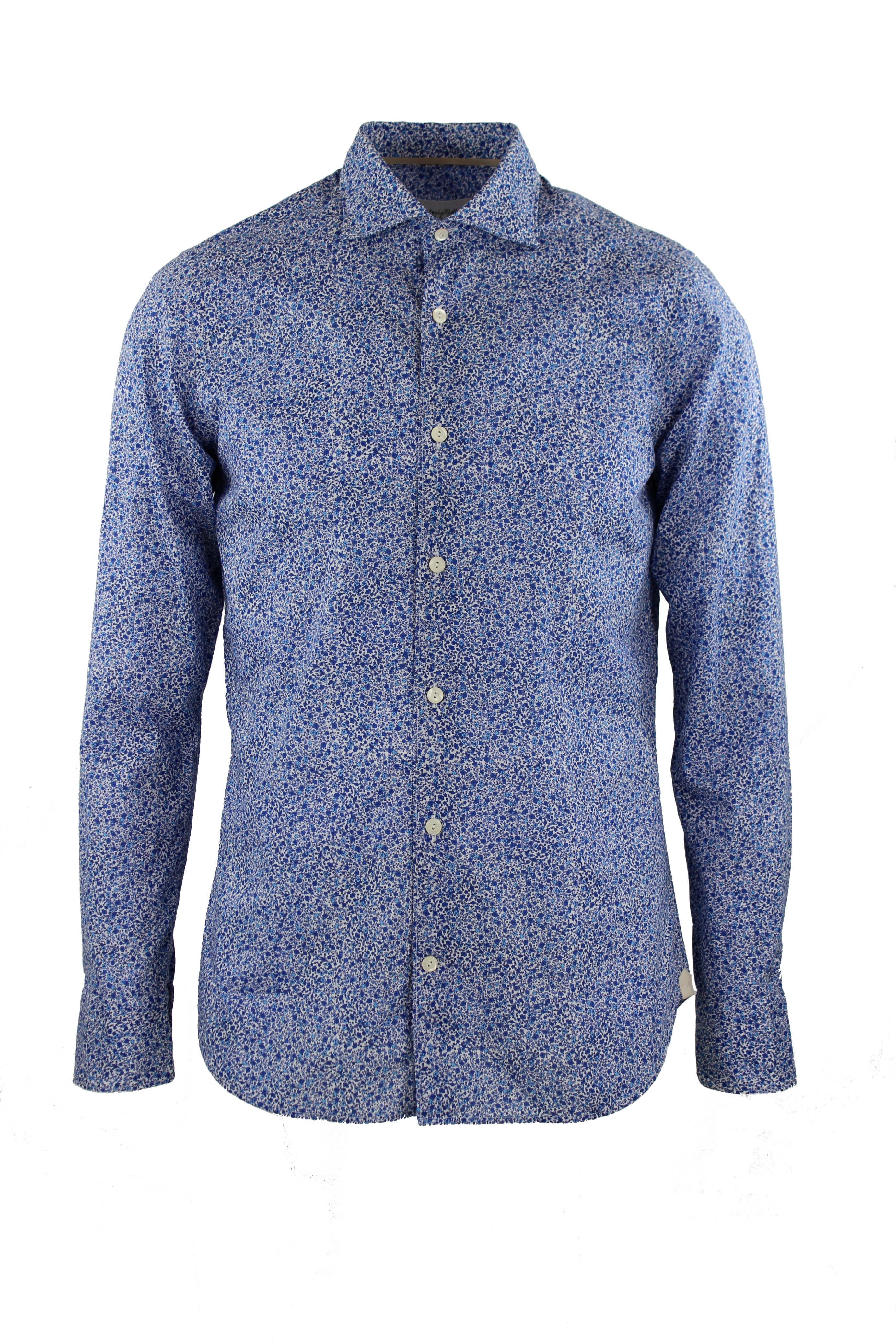 Camicia microfantasia fiori Tintoria Mattei