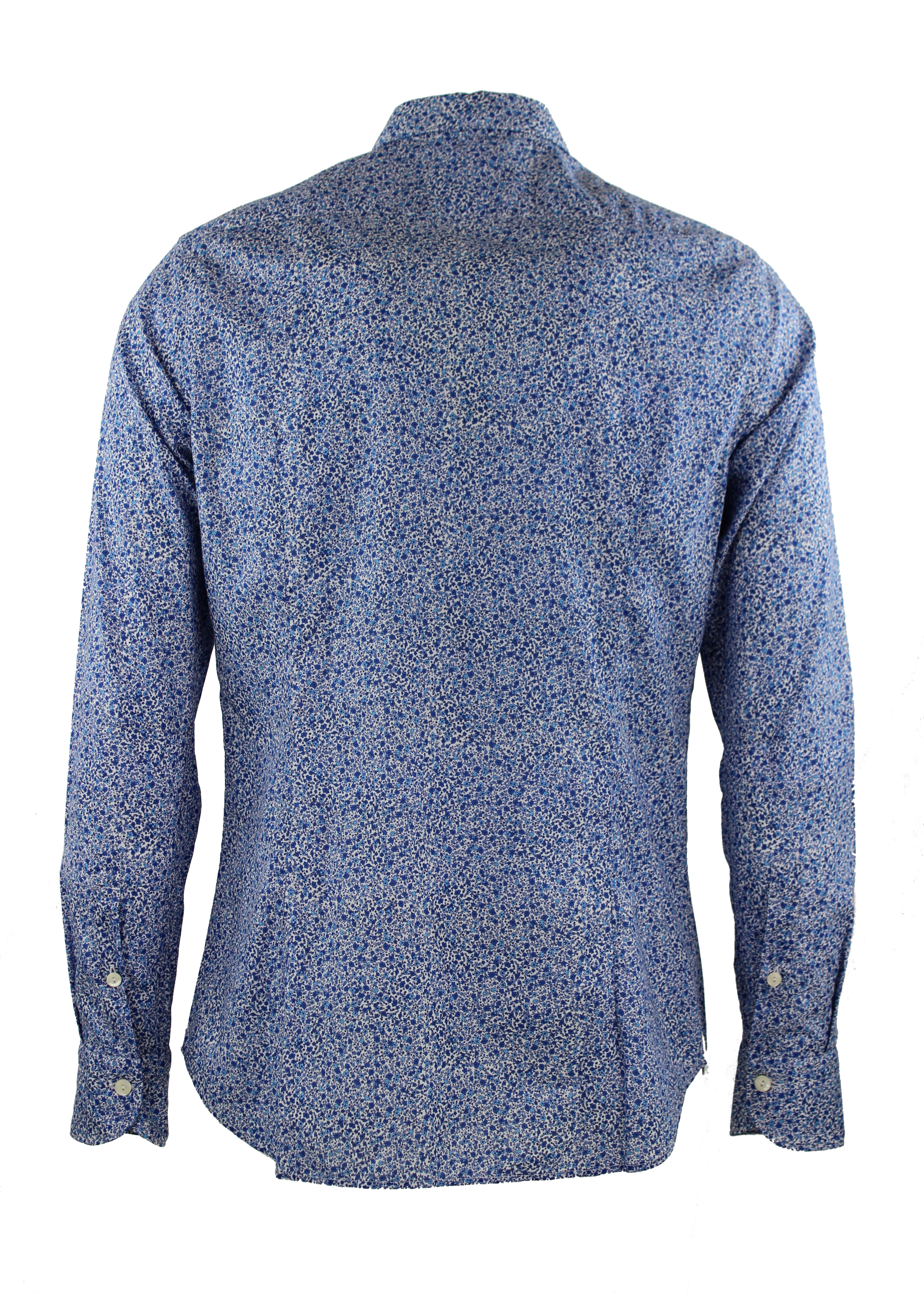 Camicia microfantasia fiori Tintoria Mattei