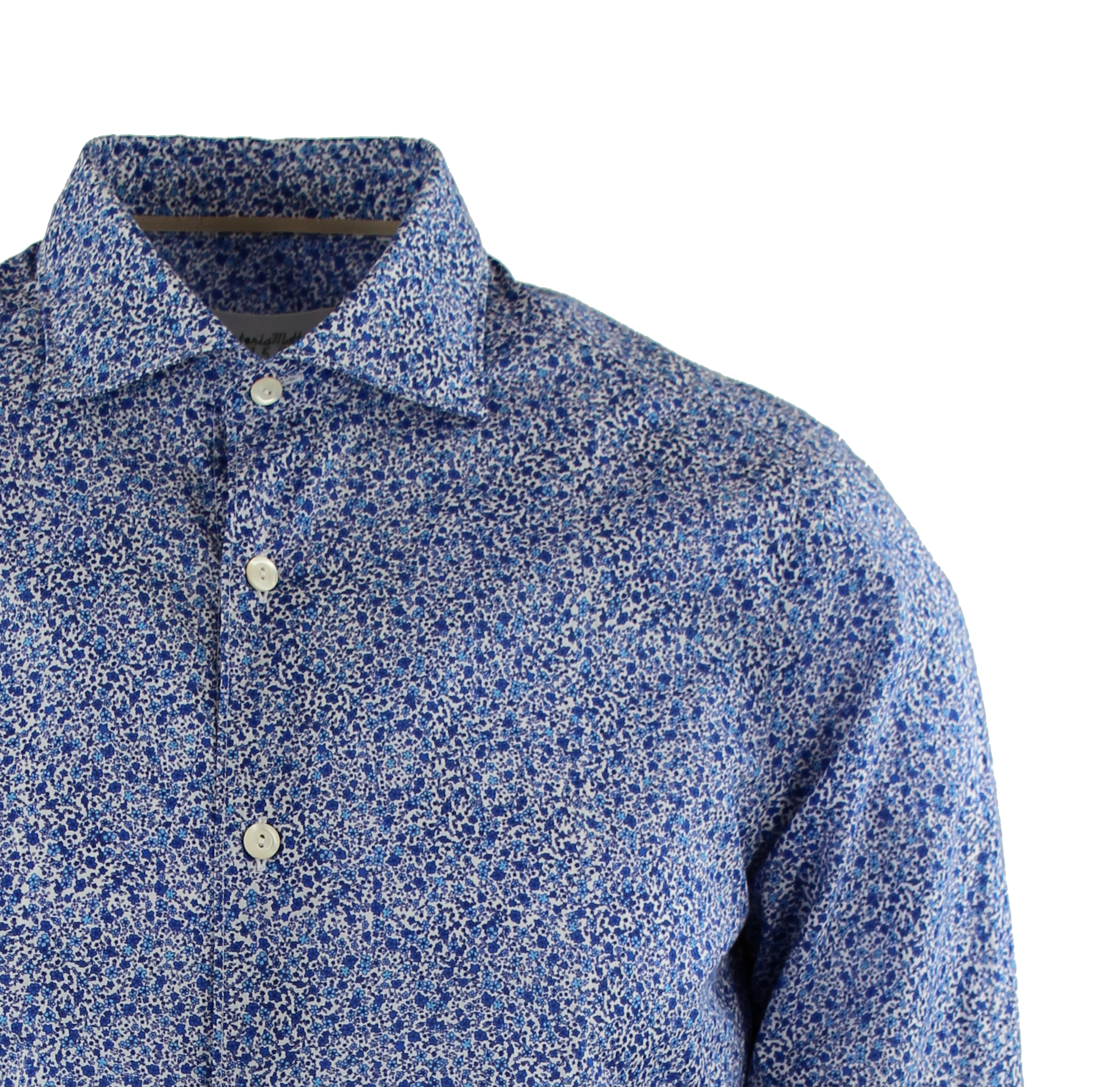 Camicia microfantasia fiori Tintoria Mattei