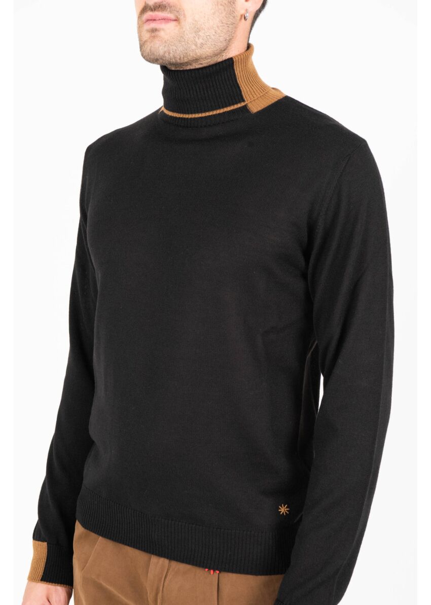 Dolcevita Misto lana con contrasti