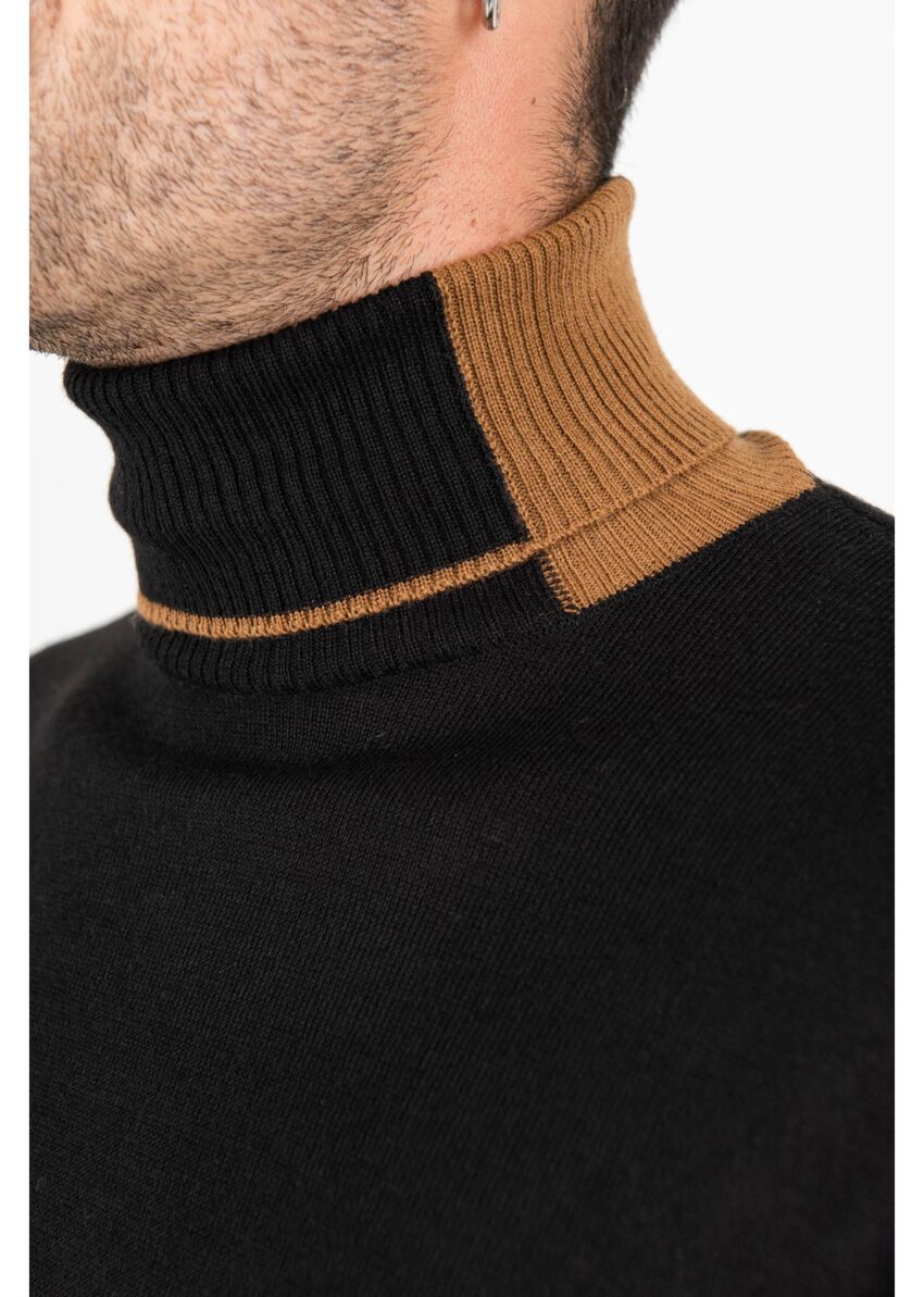 Dolcevita Misto lana con contrasti