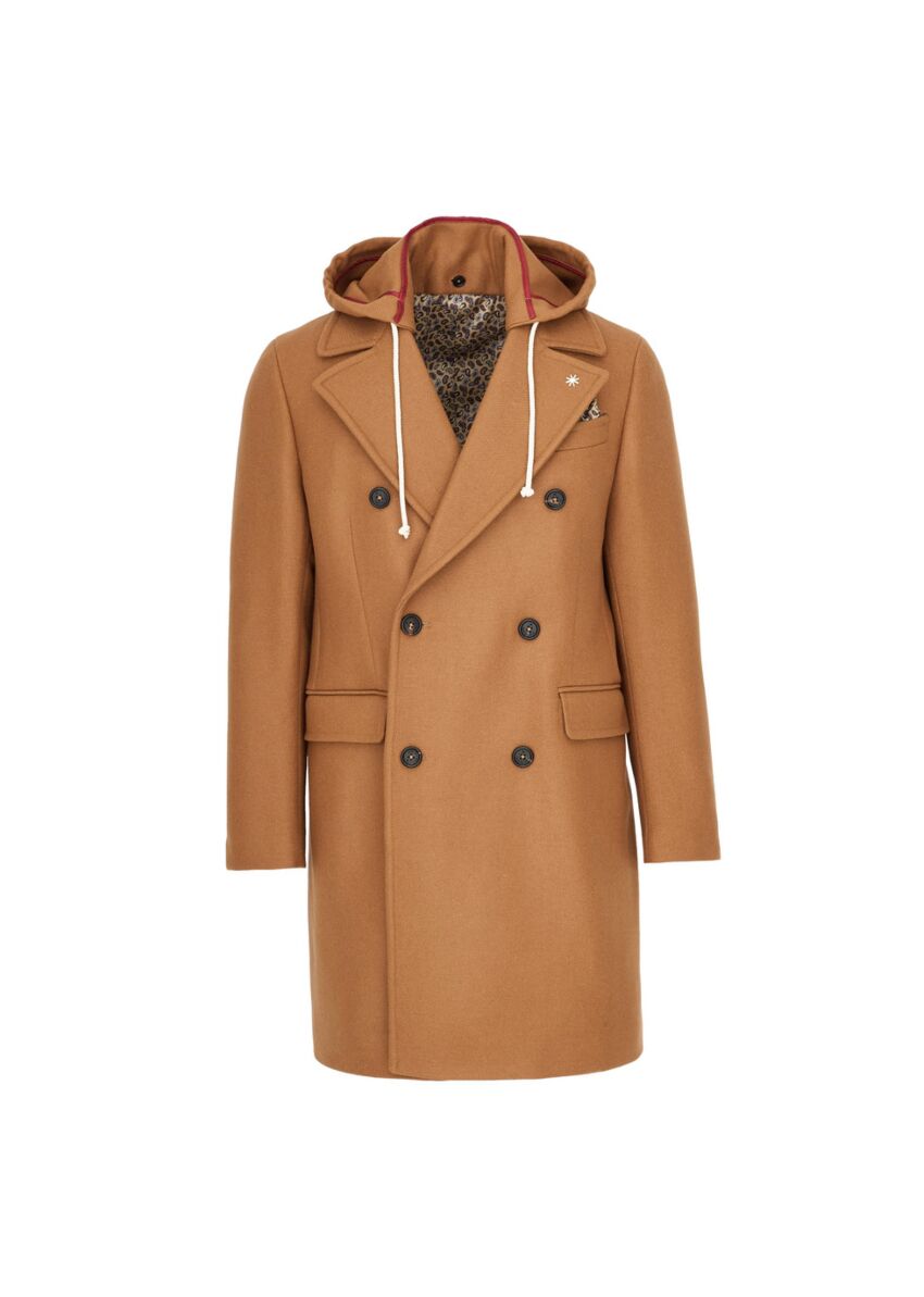 Cappotto doppiopetto panno misto lana