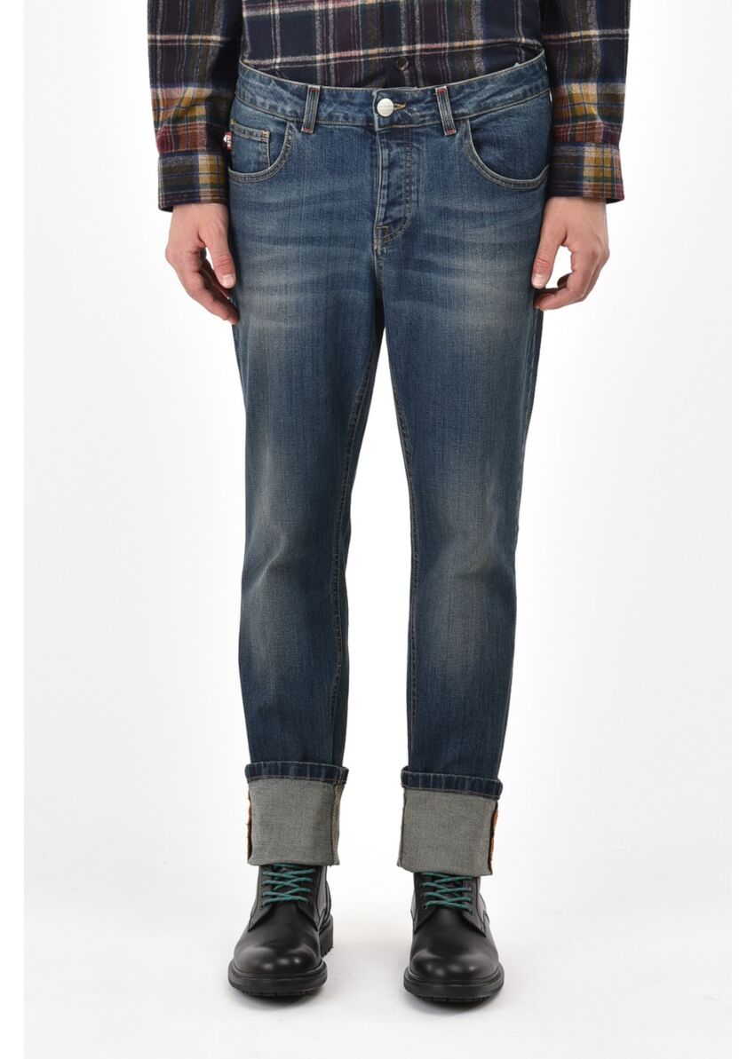 Cinque tasche denim slim fit