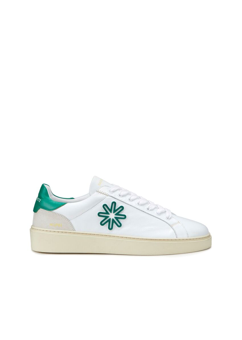 Sneakers pelle con logo