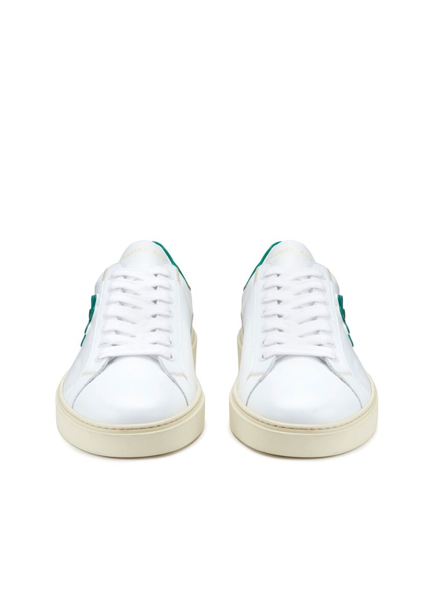 Sneakers pelle con logo