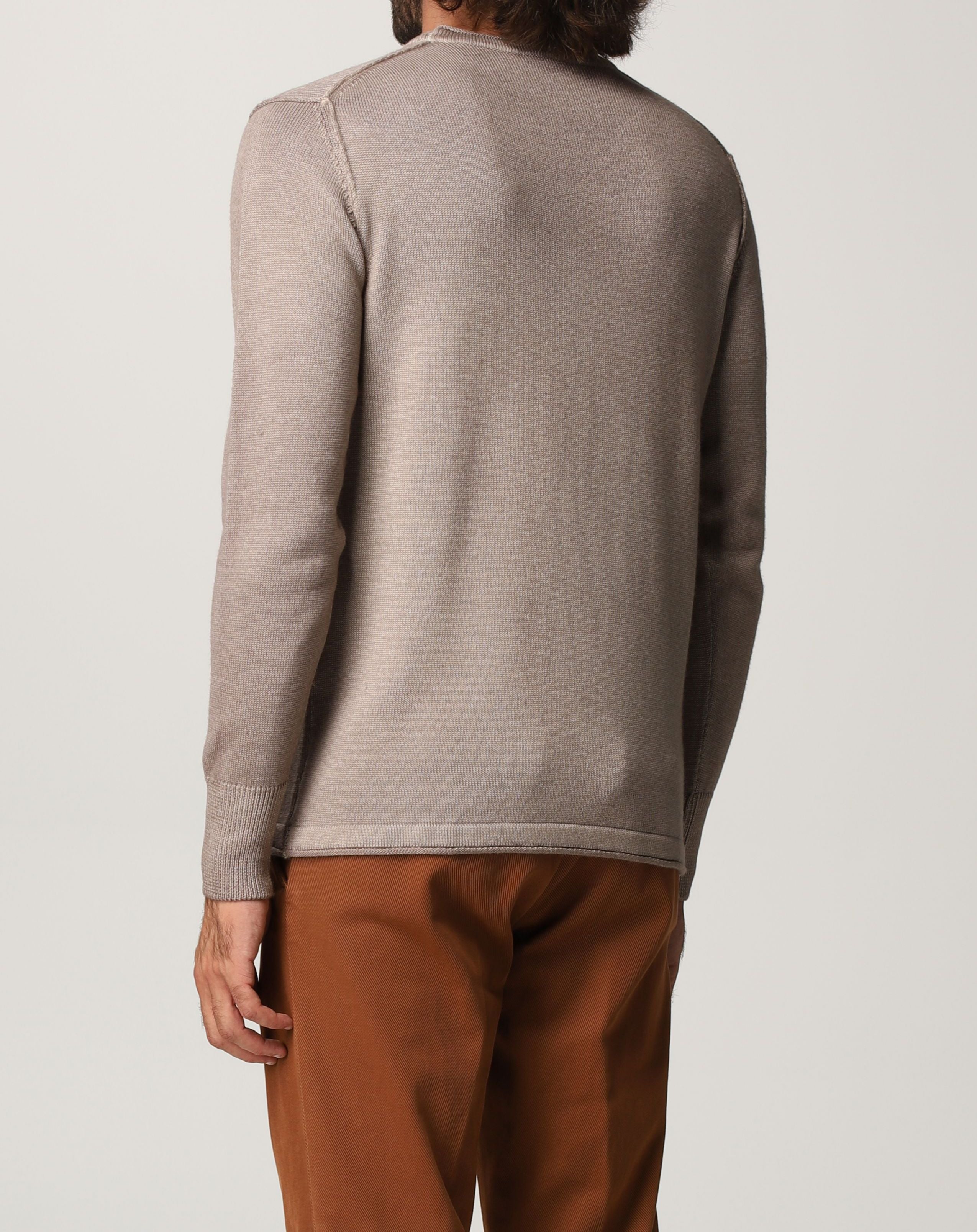 Girocollo lana rasata