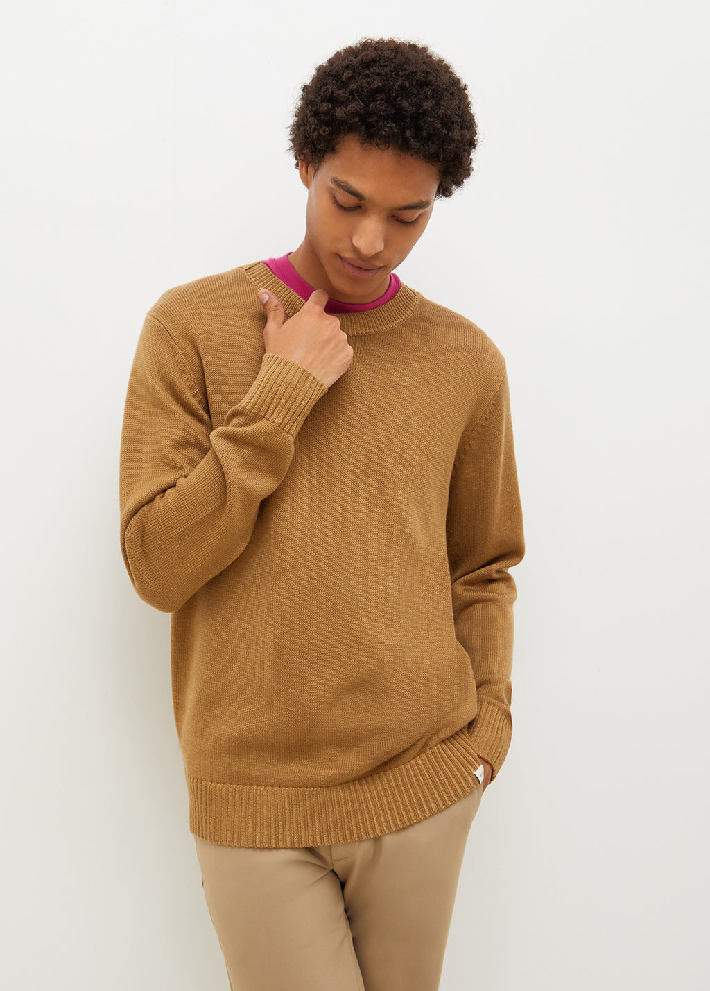 Maglia in cotone e lana