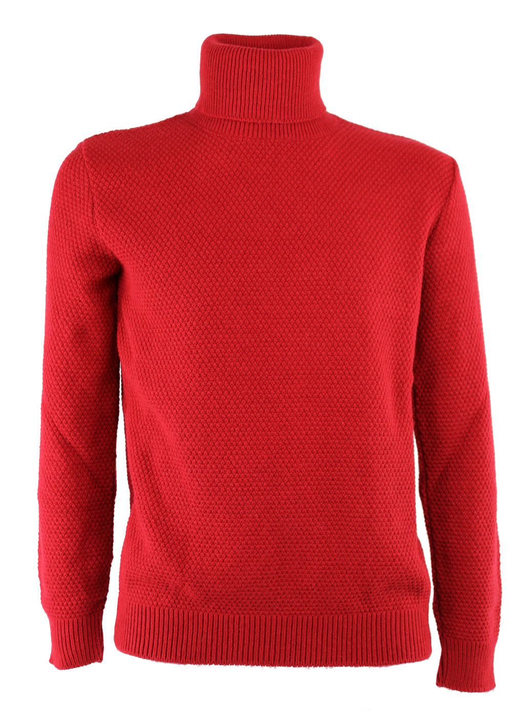 Rice stitch turtleneck sweater