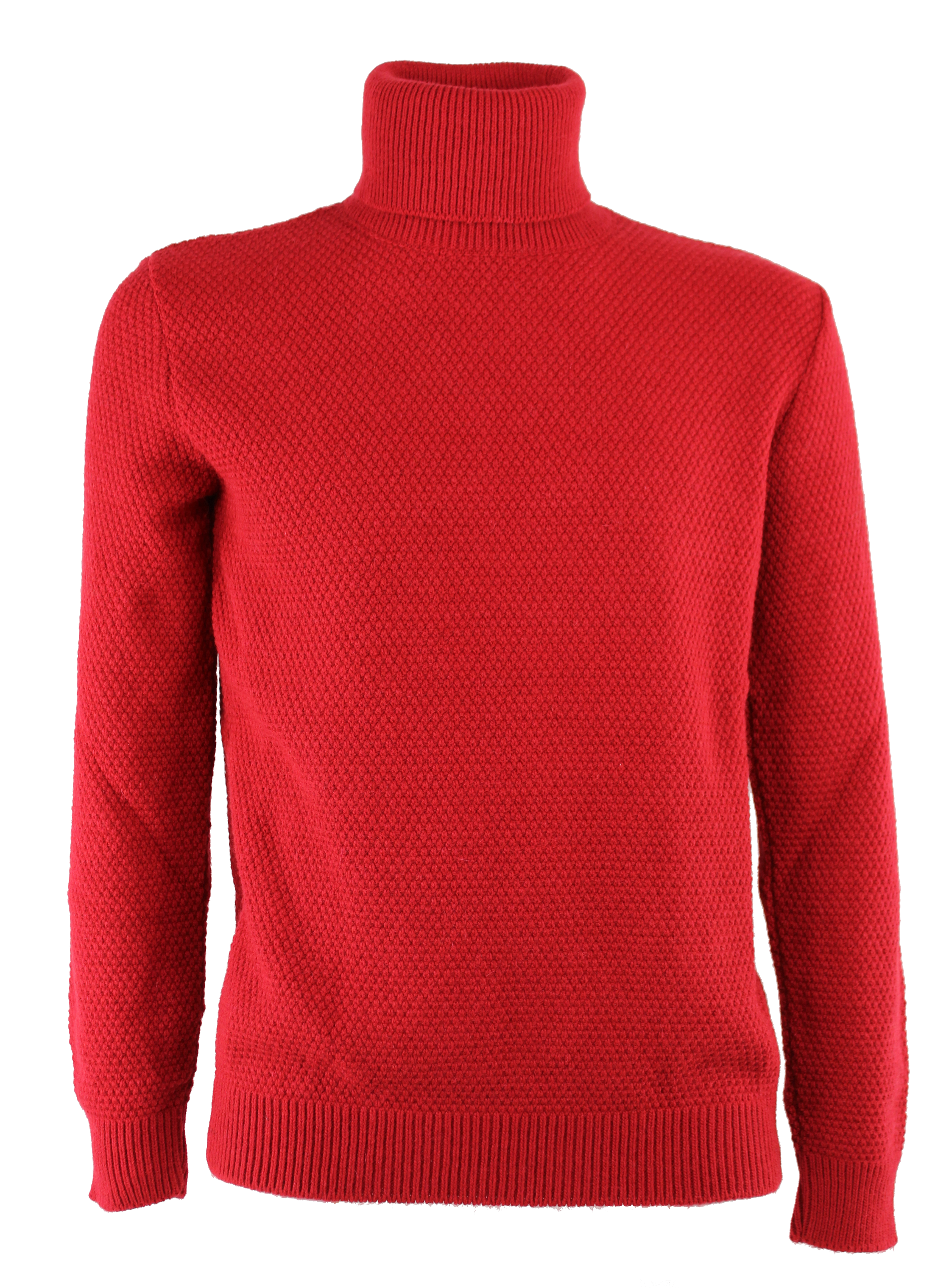 Rice stitch turtleneck sweater