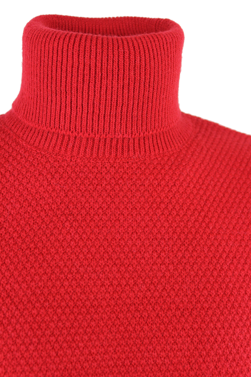 Rice stitch turtleneck sweater