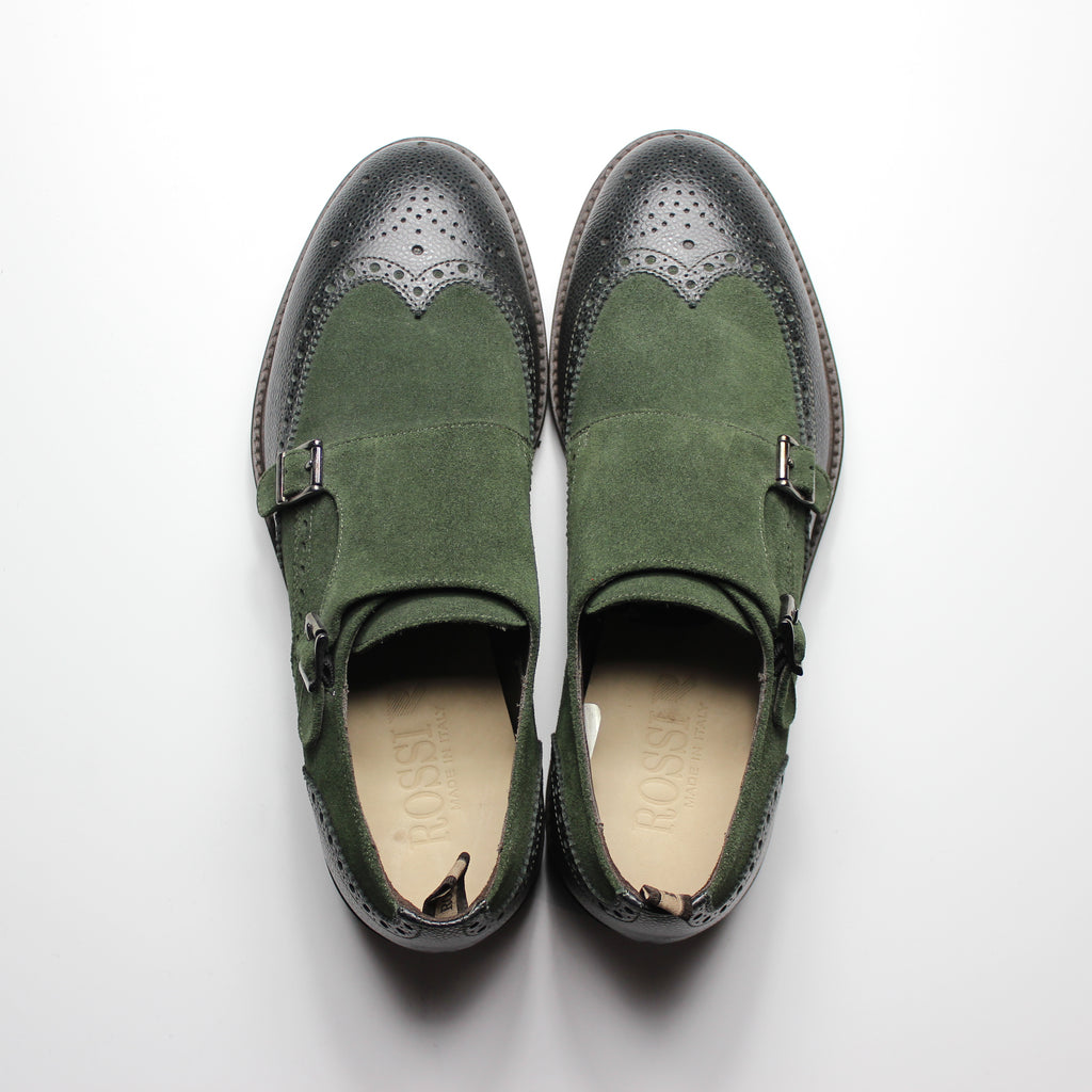 Scarpa doppia fibbia bicolore