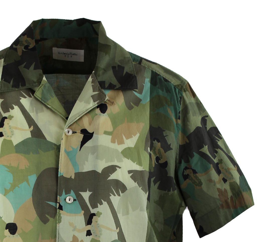 Camicia fantasia manica corta Tintoria Mattei