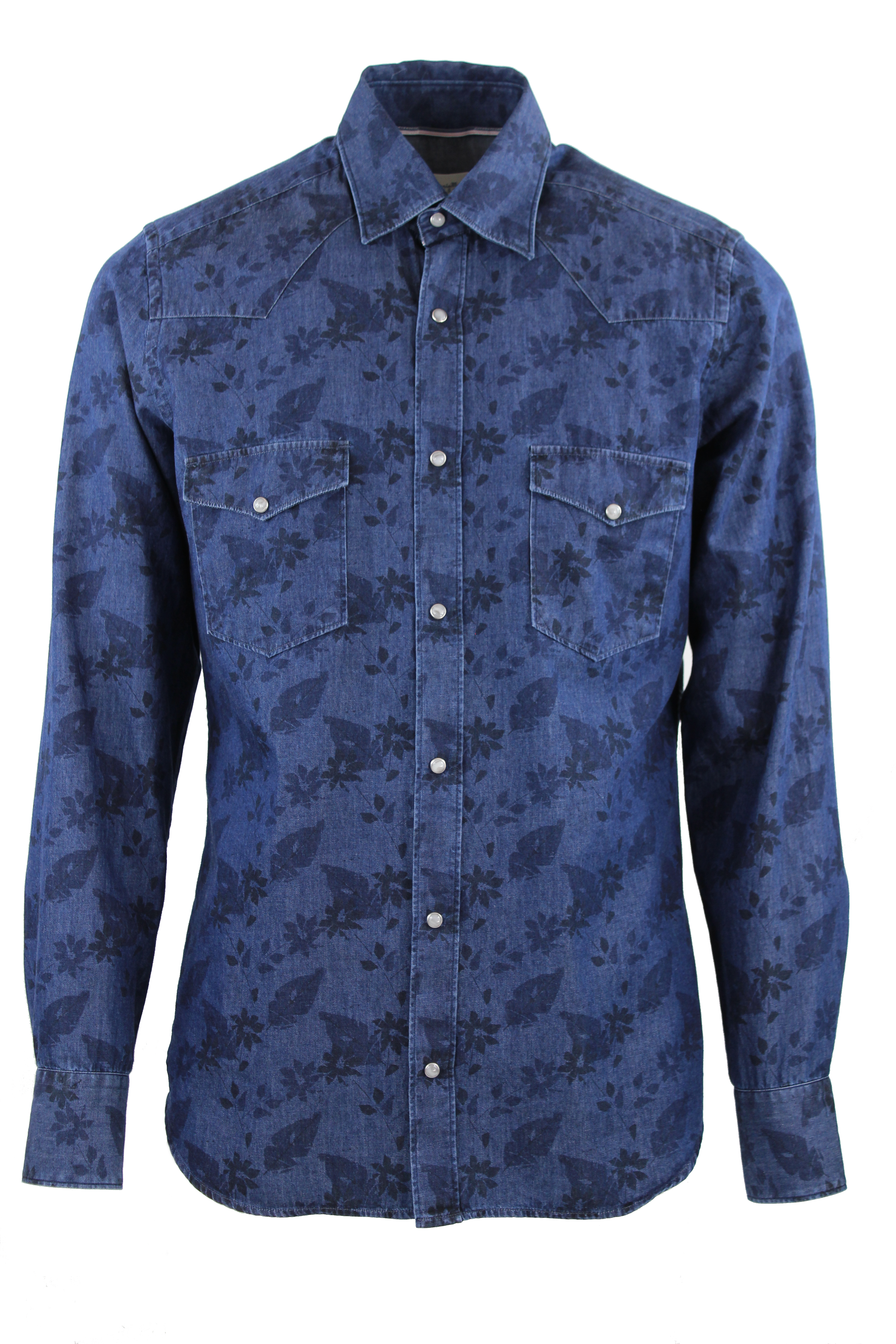 Camicia denim fantasia Tintoria Mattei